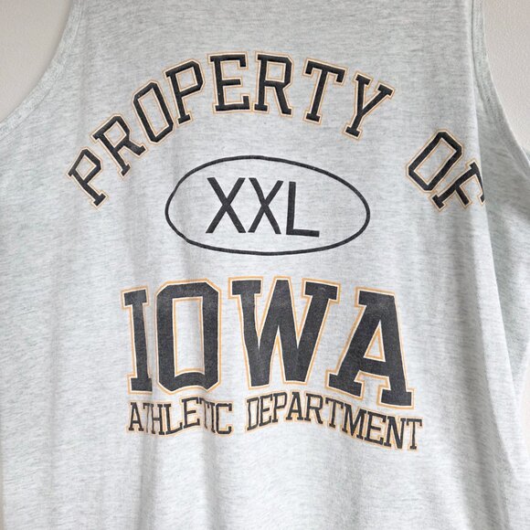 VINTAGE Fruit of the Loom Iowa Athletic Tank Top University of Iowa Hawkeyes - Picture 3 of 9